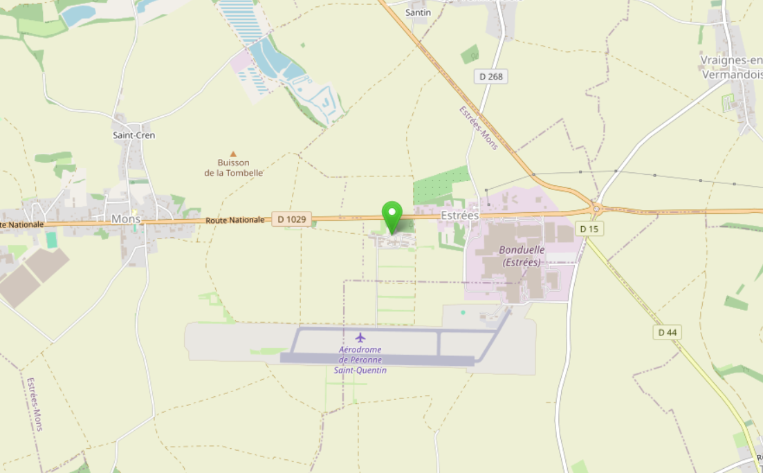 Plan Estrées-Mons OpenStreetMap